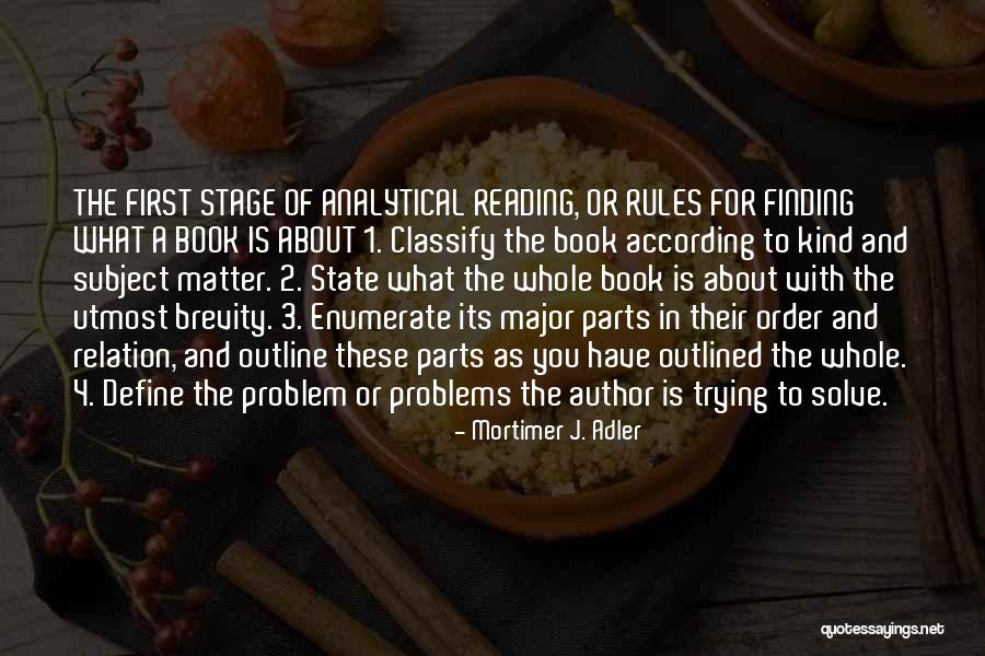 Problem Finding Quotes By Mortimer J. Adler Problem Finding Quotes By Mortimer J. Adler