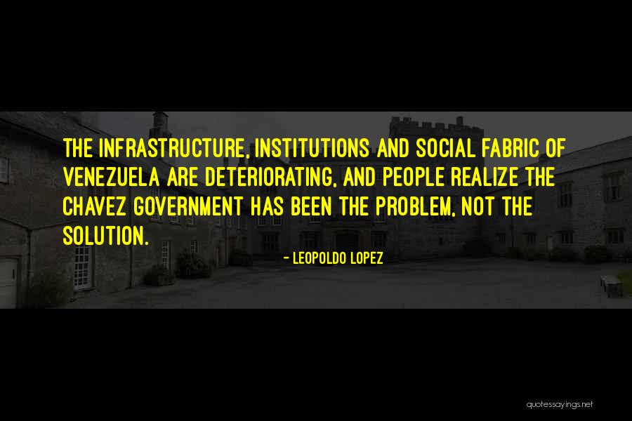 Problem Has Solution Quotes By Leopoldo Lopez