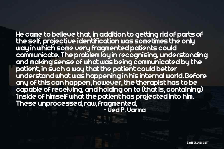 Problem Identification Quotes By Ved P. Varma