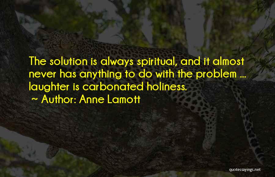 Problem Solution Quotes By Anne Lamott