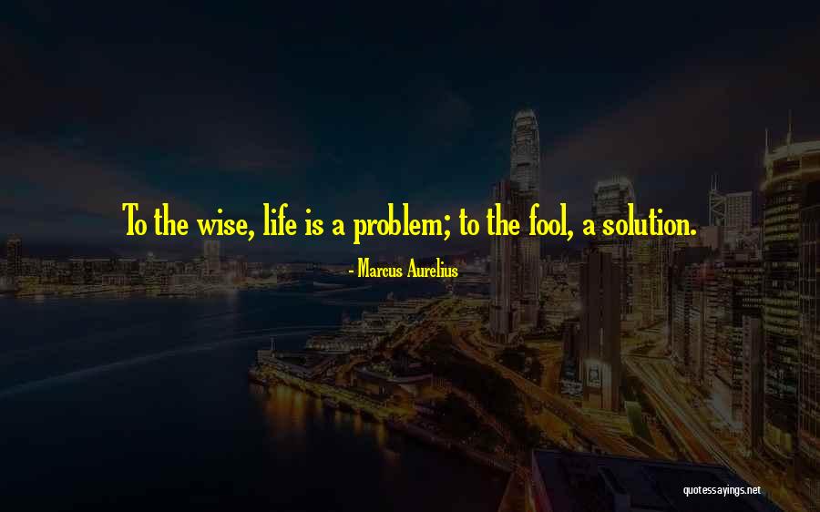 Problem Solution Quotes By Marcus Aurelius