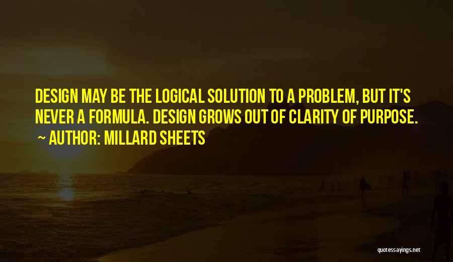 Problem Solution Quotes By Millard Sheets
