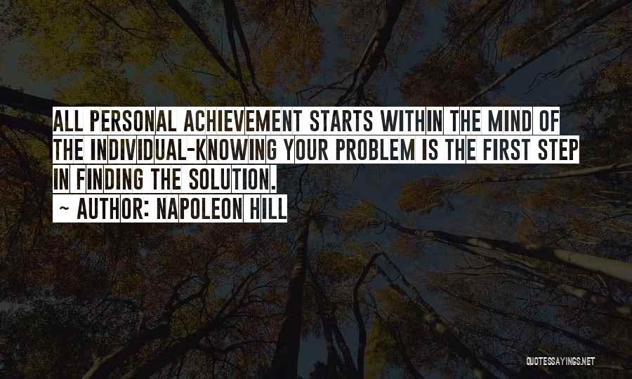 Problem Solution Quotes By Napoleon Hill