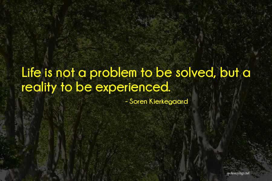 Problem Solved Quotes By Soren Kierkegaard