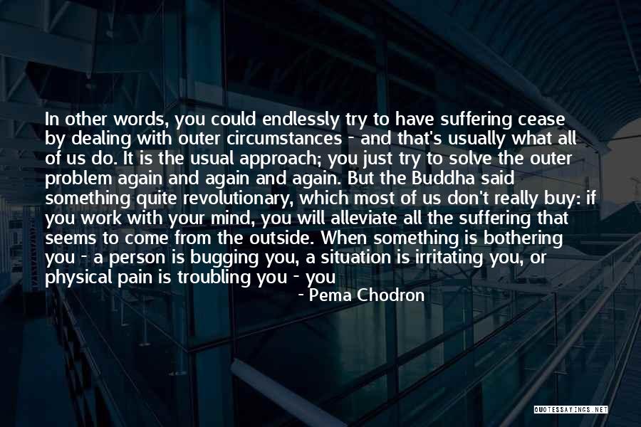 Problem We All Live With Quotes By Pema Chodron