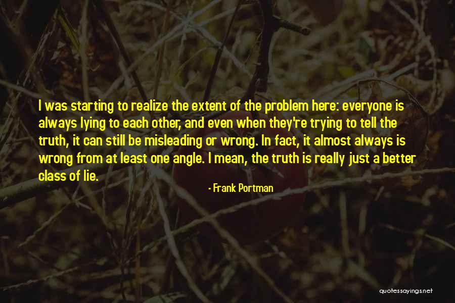 Problem When Starting Quotes By Frank Portman Problem When Starting Quotes By Frank Portman