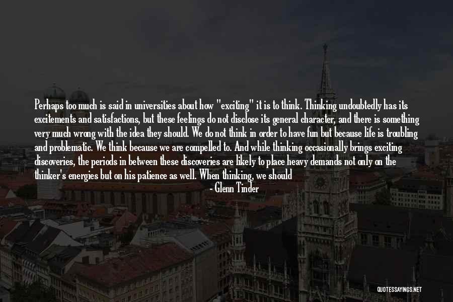 Problematic Quotes By Glenn Tinder Problematic Quotes By Glenn Tinder