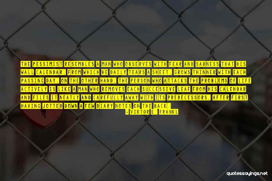 Problems After Problems Quotes By Viktor E. Frankl