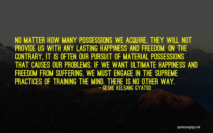 Problems And Happiness Quotes By Geshe Kelsang Gyatso