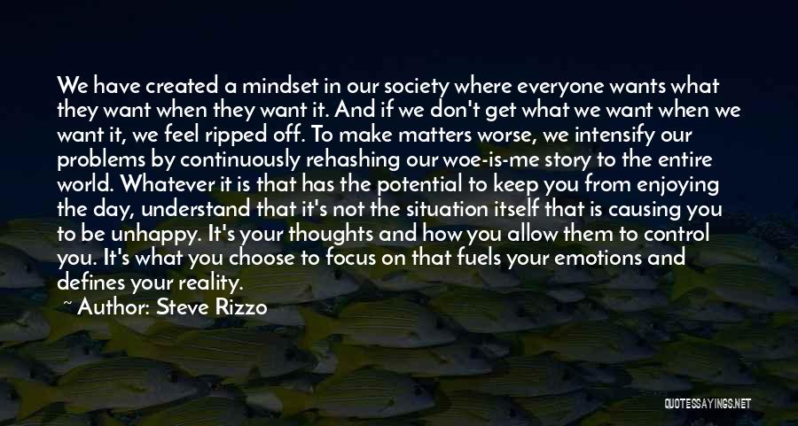 Problems And Happiness Quotes By Steve Rizzo