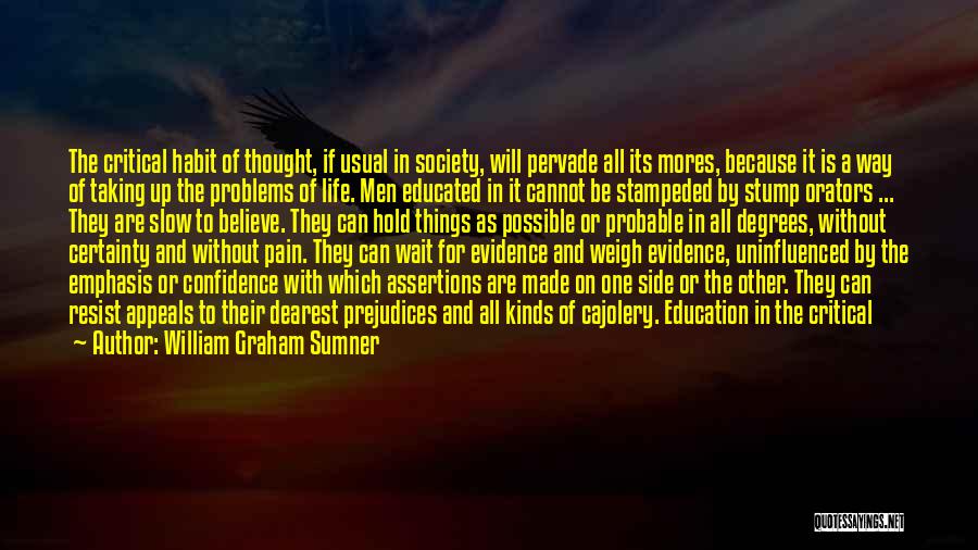 Problems And Pain Quotes By William Graham Sumner