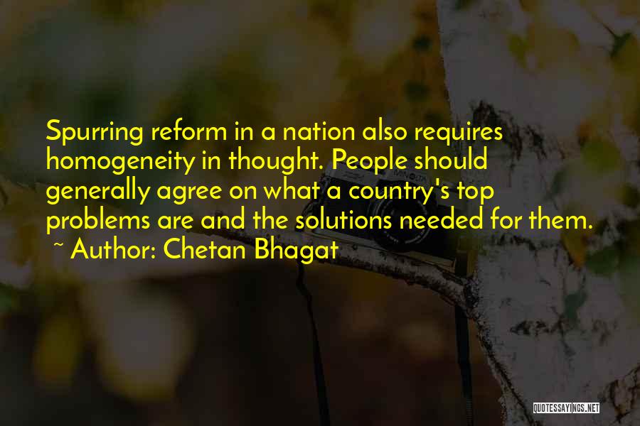 Problems And Solutions Quotes By Chetan Bhagat