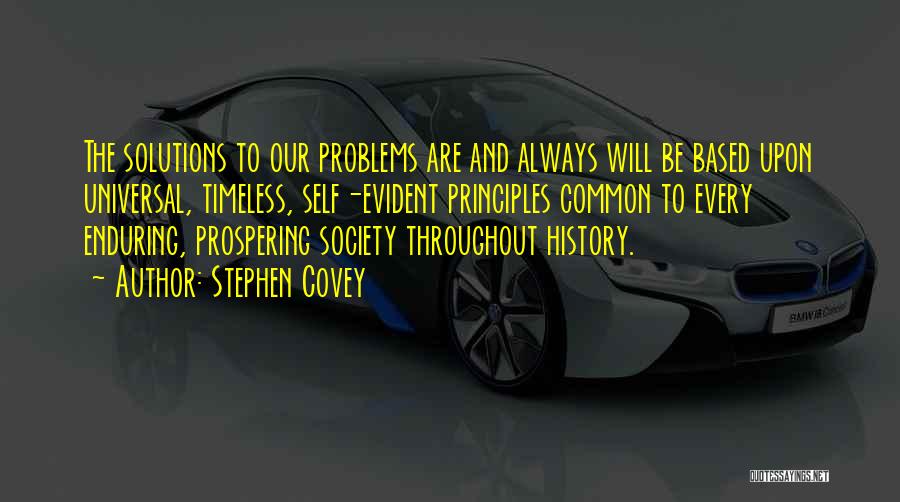 Problems And Solutions Quotes By Stephen Covey