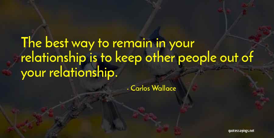 Problems In Relationships Quotes By Carlos Wallace