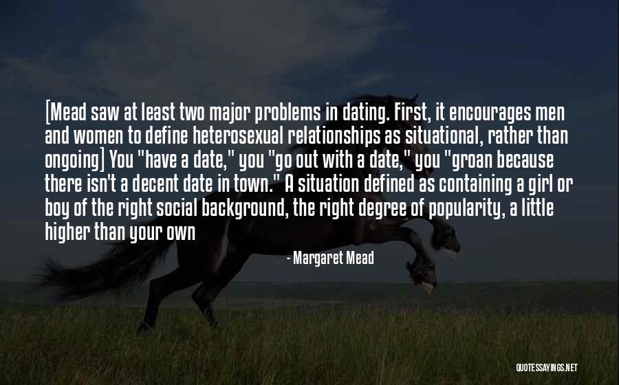 Problems In Relationships Quotes By Margaret Mead