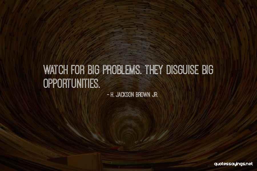 Problems Opportunity Quotes By H. Jackson Brown Jr.