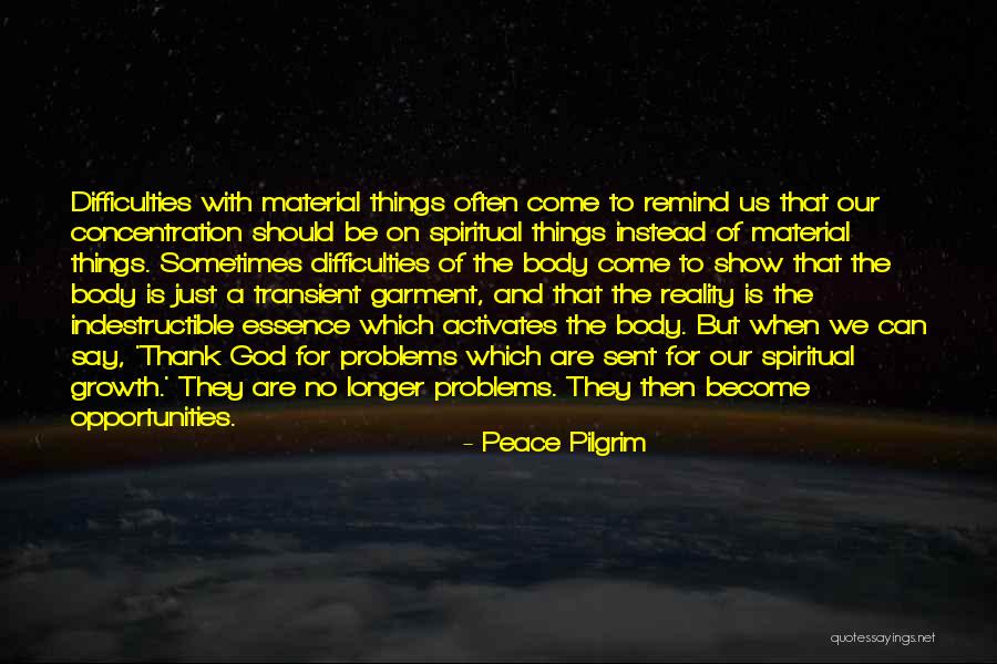 Problems Opportunity Quotes By Peace Pilgrim Problems Opportunity Quotes By Peace Pilgrim