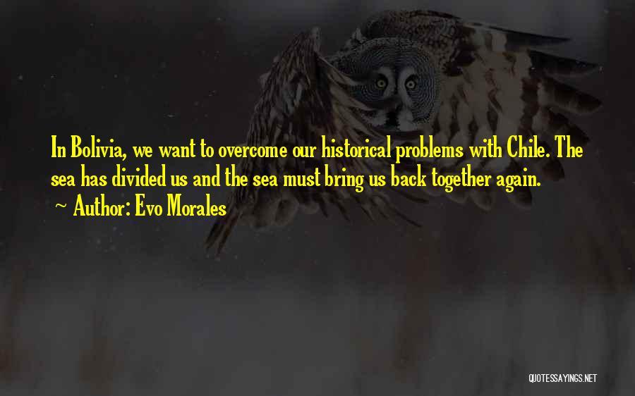 Problems Overcome Quotes By Evo Morales