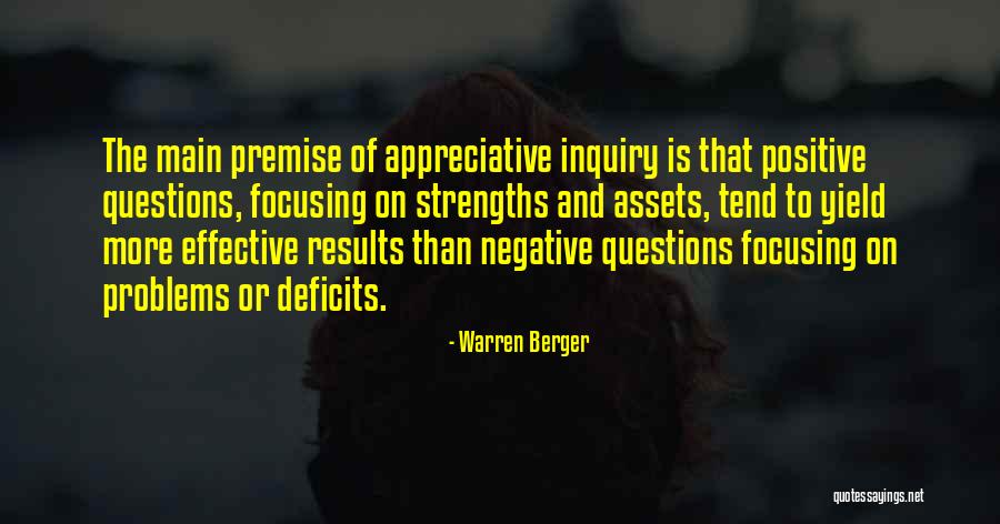 Problems Positive Quotes By Warren Berger Problems Positive Quotes By Warren Berger