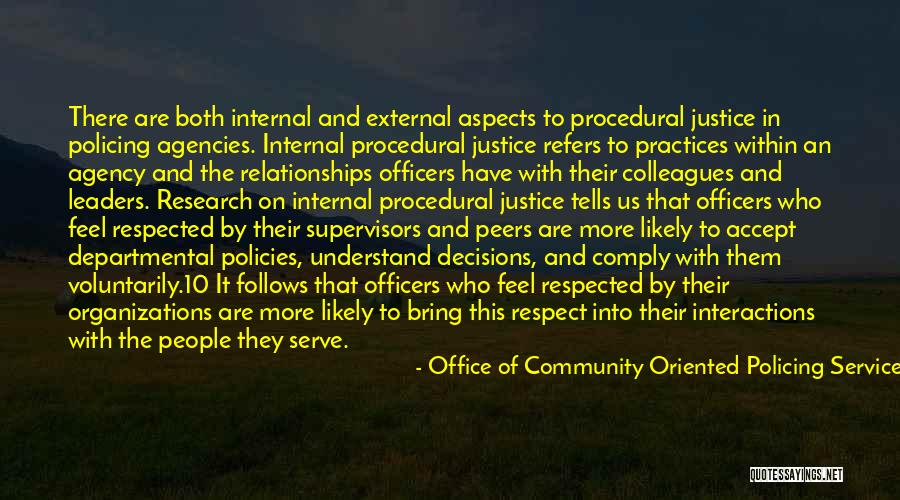 Procedural Quotes By Office Of Community Oriented Policing Service Procedural Quotes By Office Of Community Oriented Policing Service