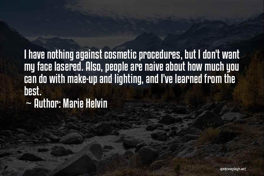 Procedures Quotes By Marie Helvin