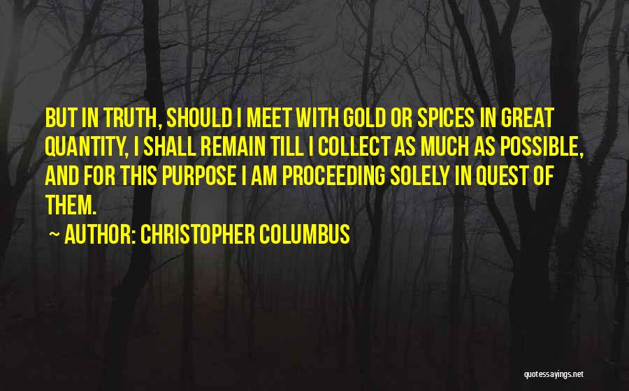 Proceeding Quotes By Christopher Columbus