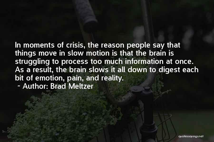 Process And Result Quotes By Brad Meltzer