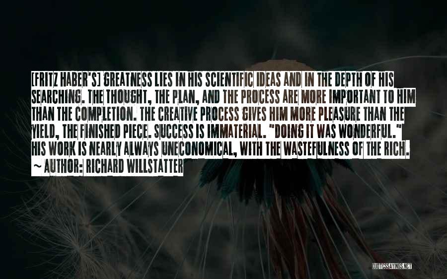 Process And Success Quotes By Richard Willstatter