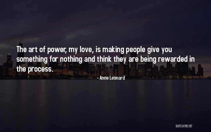 Process Of Making Art Quotes By Anne Leonard Process Of Making Art Quotes By Anne Leonard