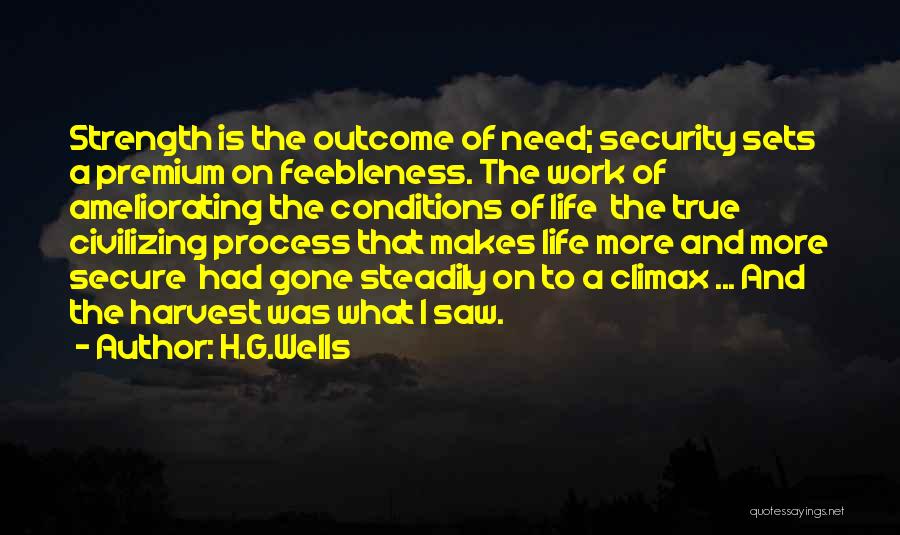 Process Over Outcome Quotes By H.G.Wells