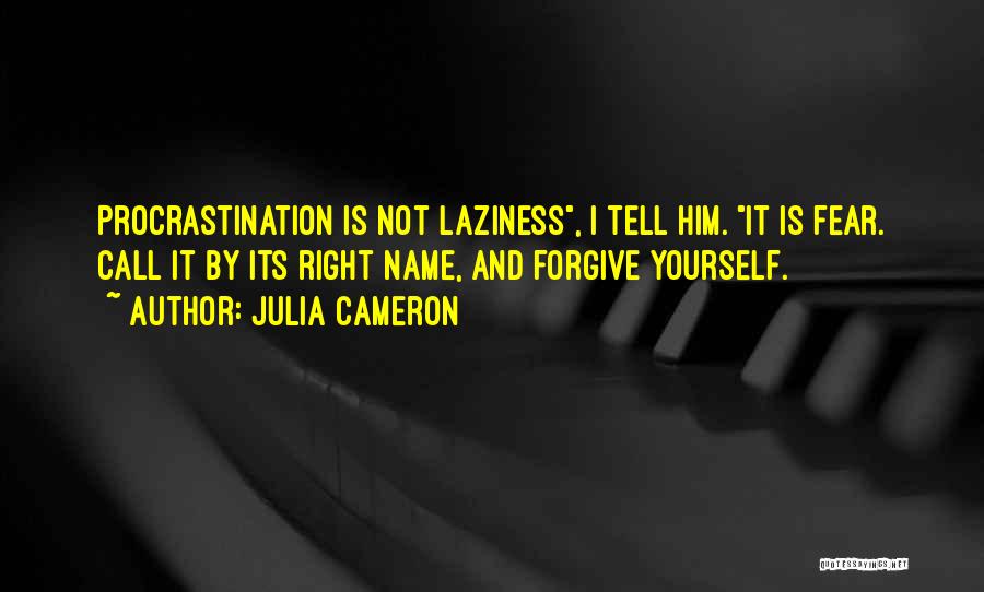 Procrastination And Fear Quotes By Julia Cameron