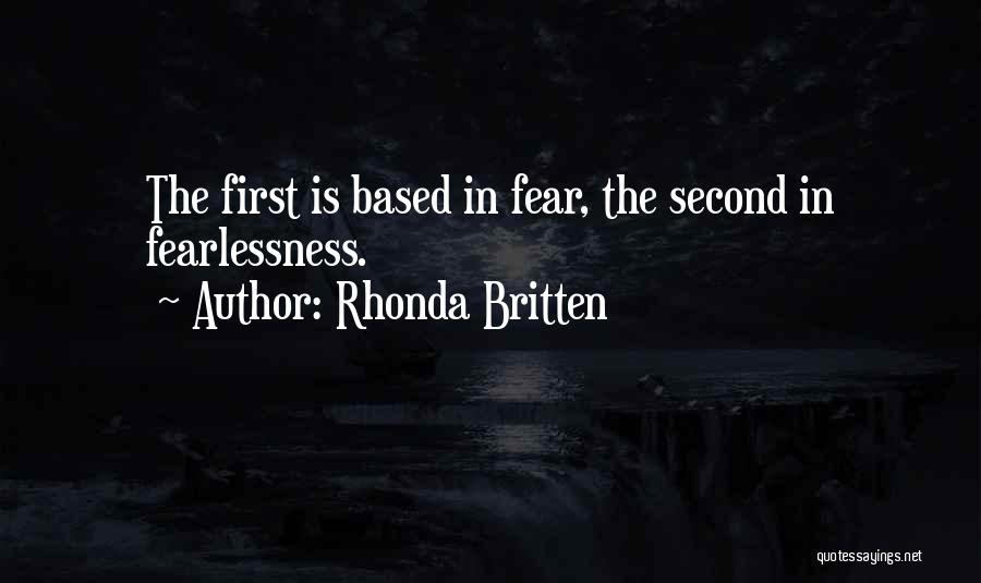 Procrastination And Fear Quotes By Rhonda Britten