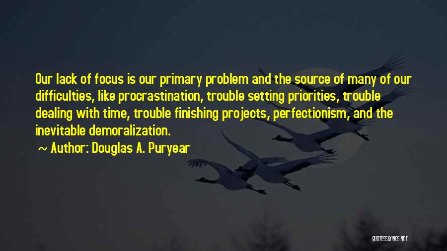 Procrastination Perfectionism Quotes By Douglas A. Puryear
