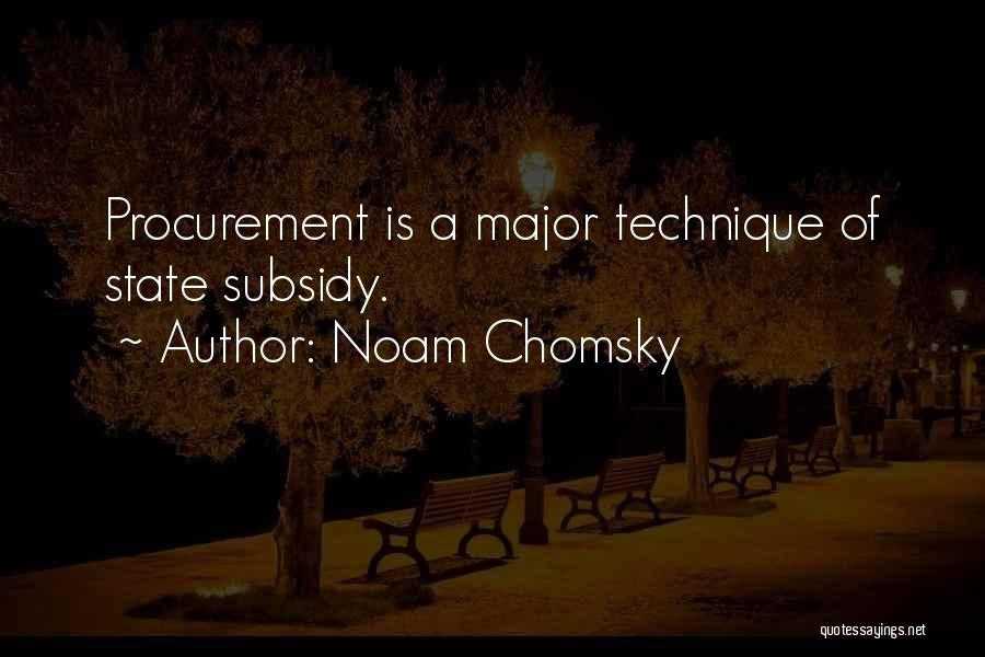 Procurement Quotes By Noam Chomsky