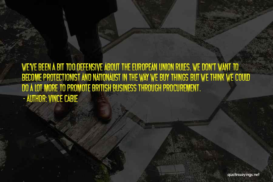 Procurement Quotes By Vince Cable