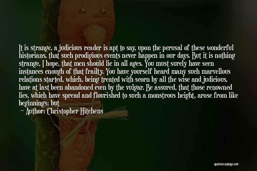 Prodigious Quotes By Christopher Hitchens