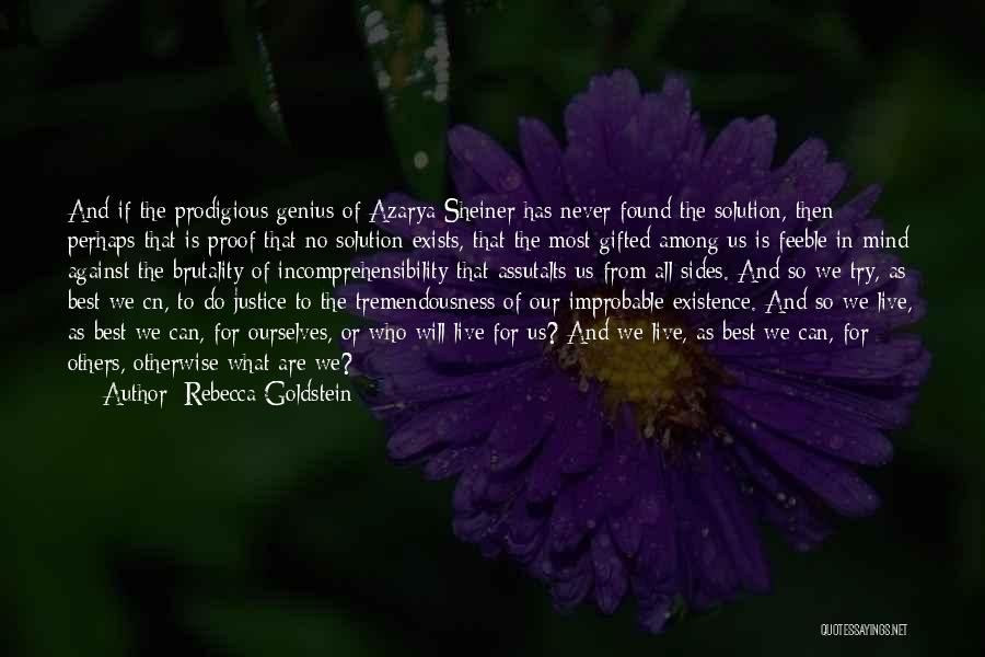 Prodigious Quotes By Rebecca Goldstein