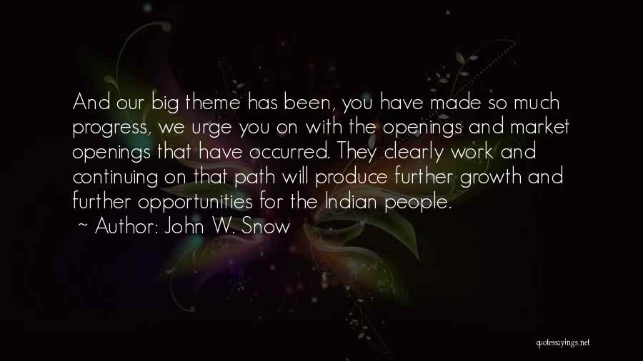 Produce Market Quotes By John W. Snow