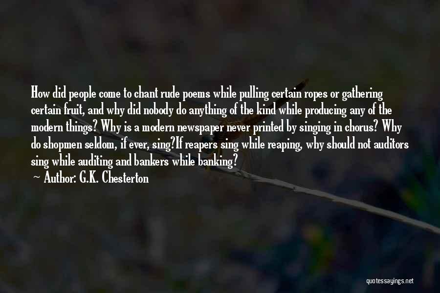 Producing Fruit Quotes By G.K. Chesterton