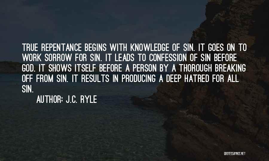 Producing Knowledge Quotes By J.C. Ryle