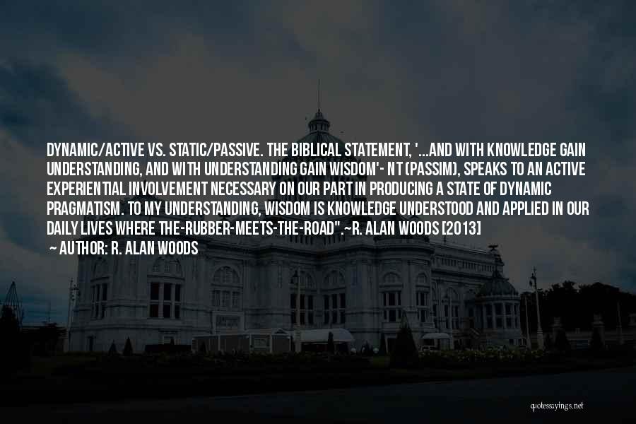 Producing Knowledge Quotes By R. Alan Woods
