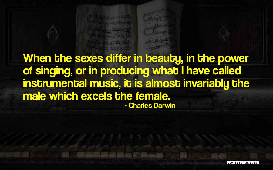 Producing Music Quotes By Charles Darwin