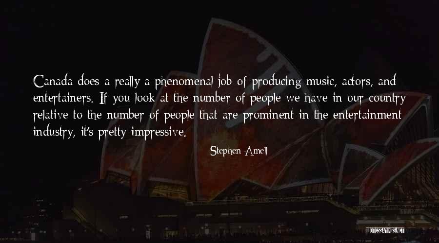 Producing Music Quotes By Stephen Amell