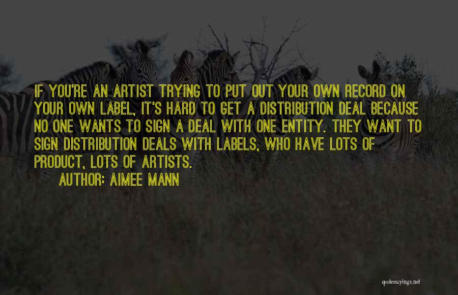 Product Distribution Quotes By Aimee Mann
