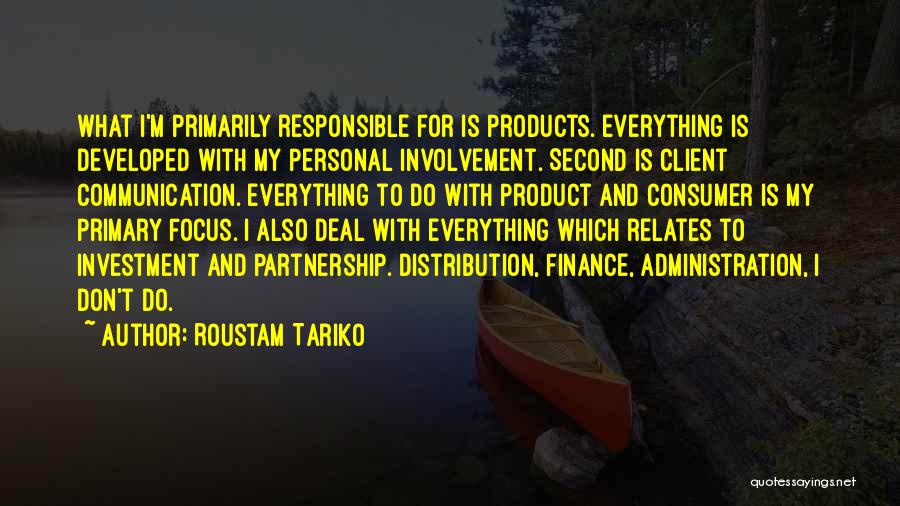 Product Distribution Quotes By Roustam Tariko