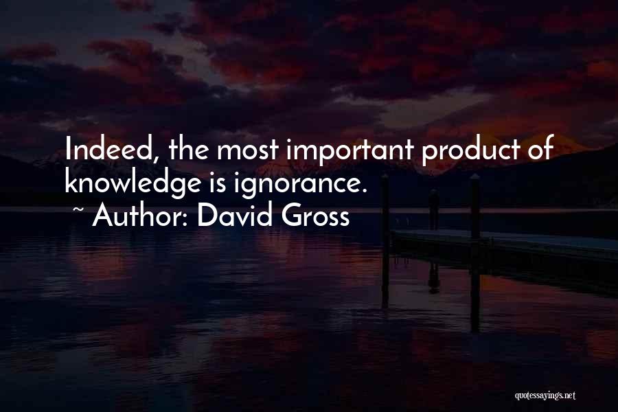 Product Knowledge Quotes By David Gross