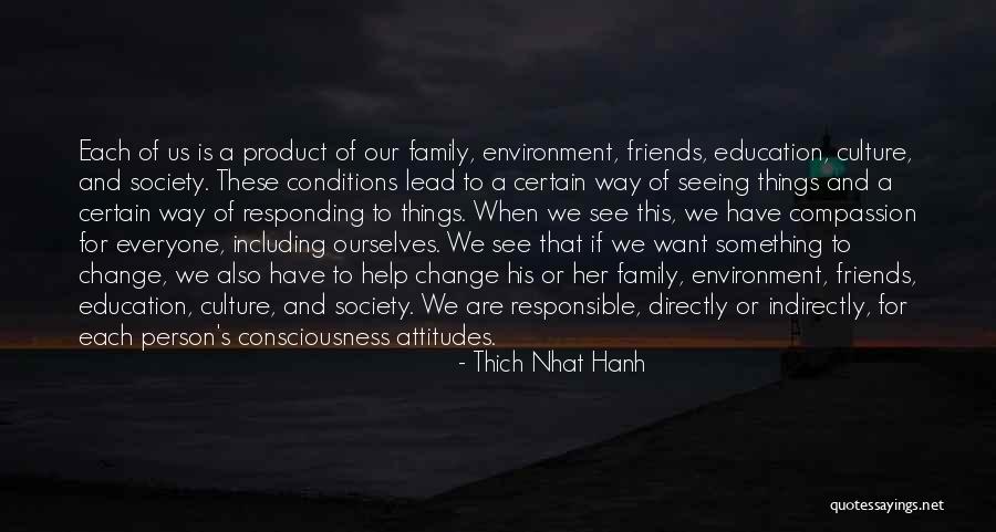 Product Of My Environment Quotes By Thich Nhat Hanh