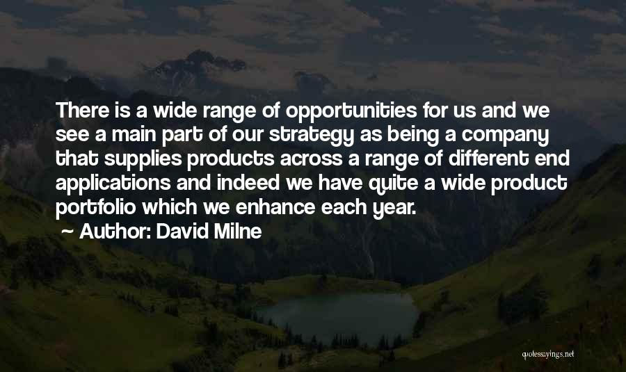 Product Range Quotes By David Milne