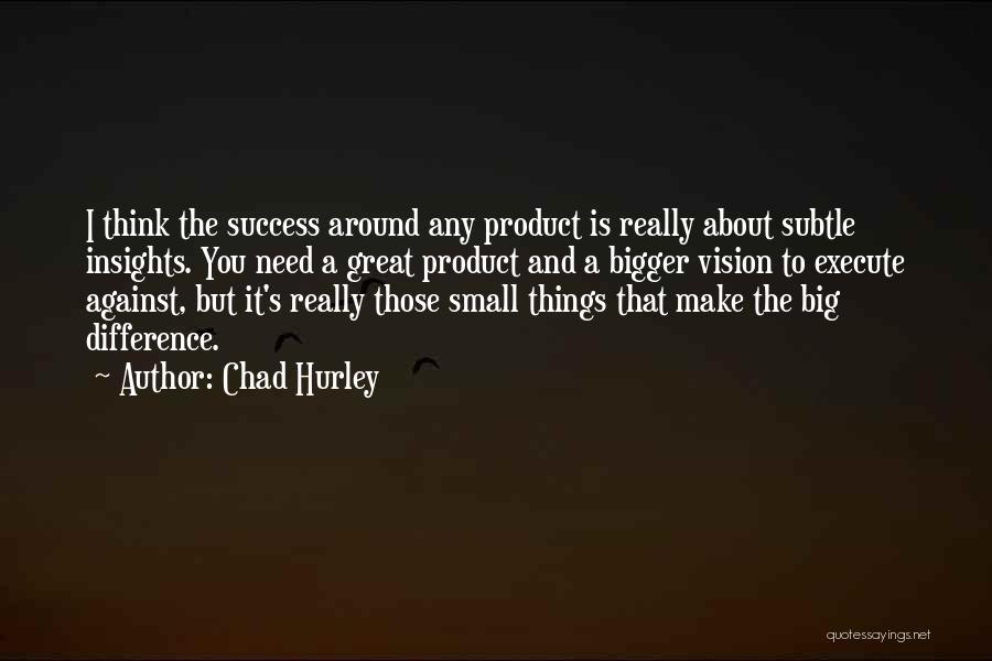 Product Success Quotes By Chad Hurley