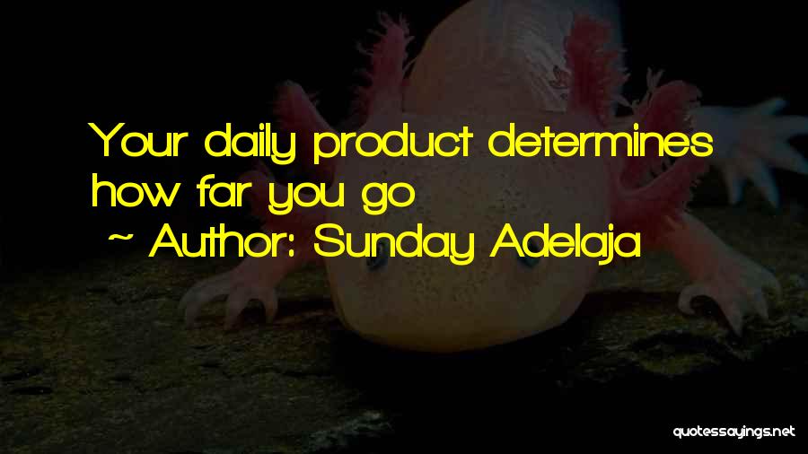 Product Success Quotes By Sunday Adelaja